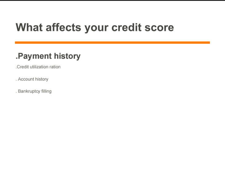 What affects your credit score