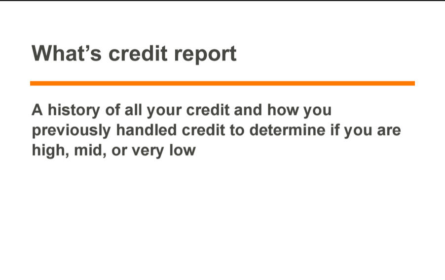 What is credit report